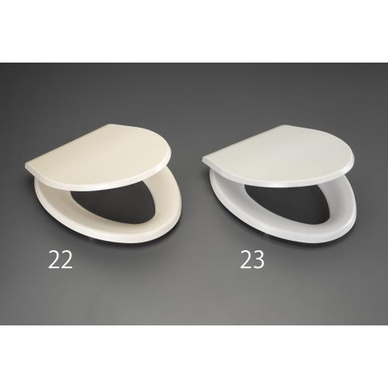 エスコ EA763YB-22 便座(前丸/標準・大型兼用/アイボリー) 1個（ご注文単位1個）【直送品】