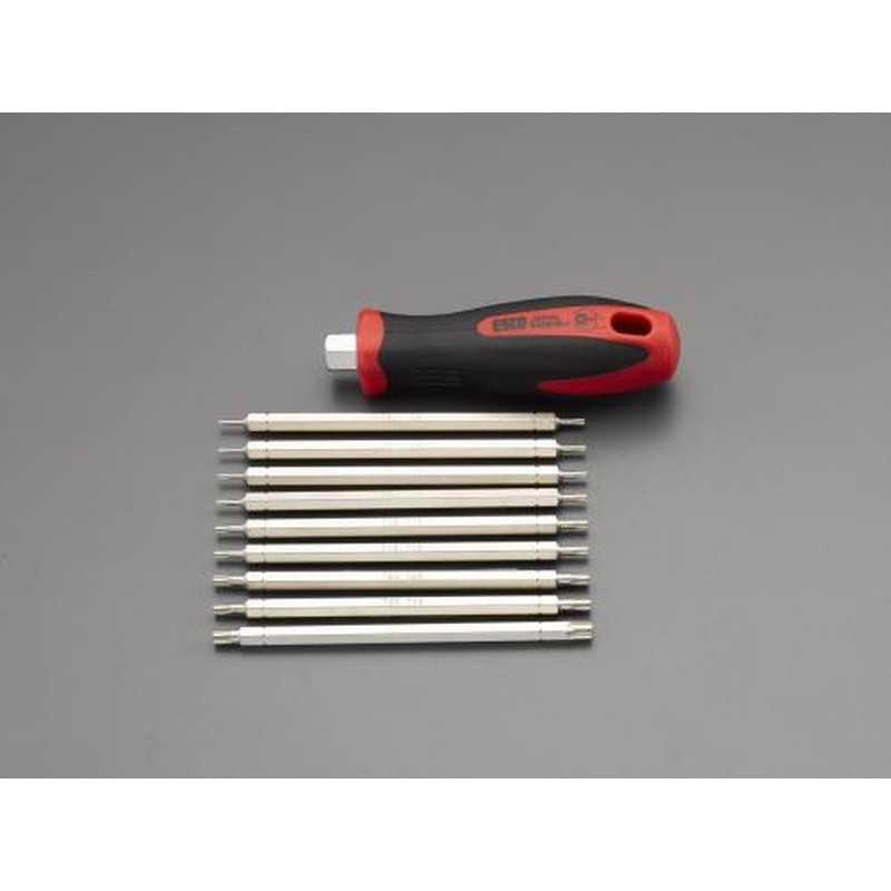 エスコ EA564AL-13 T7-T30［Hexlobe]ドライバーセット(手元六角付) 1個（ご注文単位1個）【直送品】