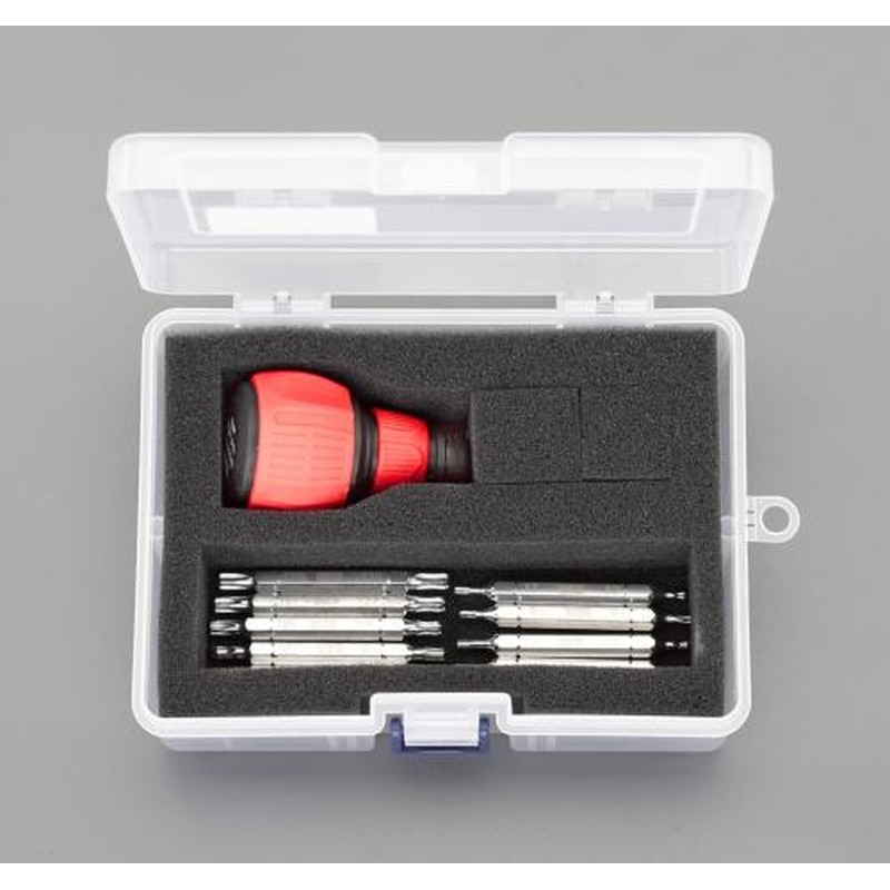 エスコ EA564AL-33 T7-T30［Hexlobe]ドライバーセット(ショートグリップ) 1個（ご注文単位1個）【直送品】