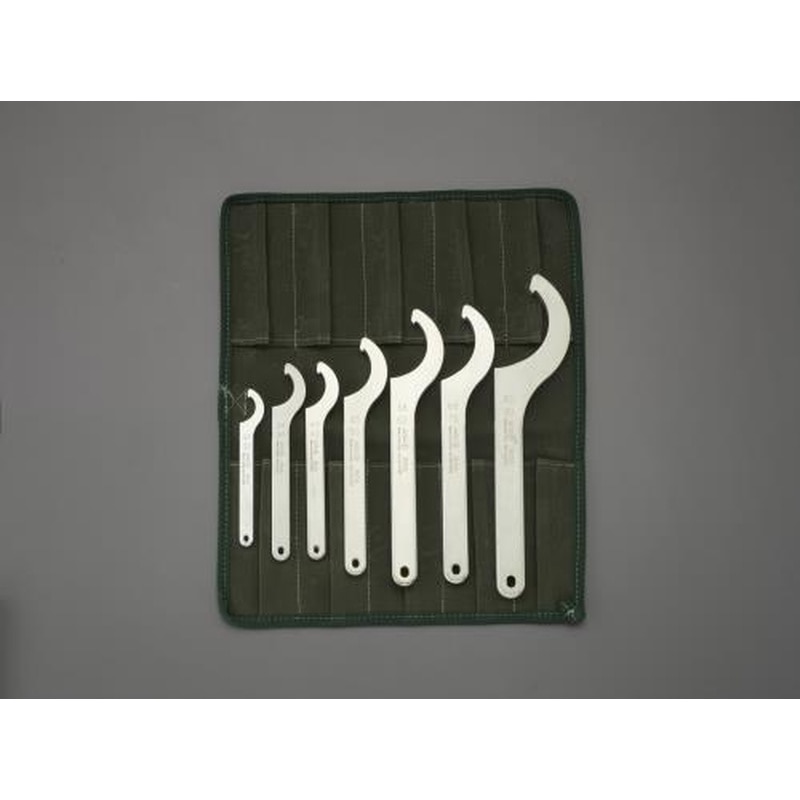 エスコ EA613XF 30-90mm7本組フックレンチセット 1個(ご注文単位1個)【直送品】