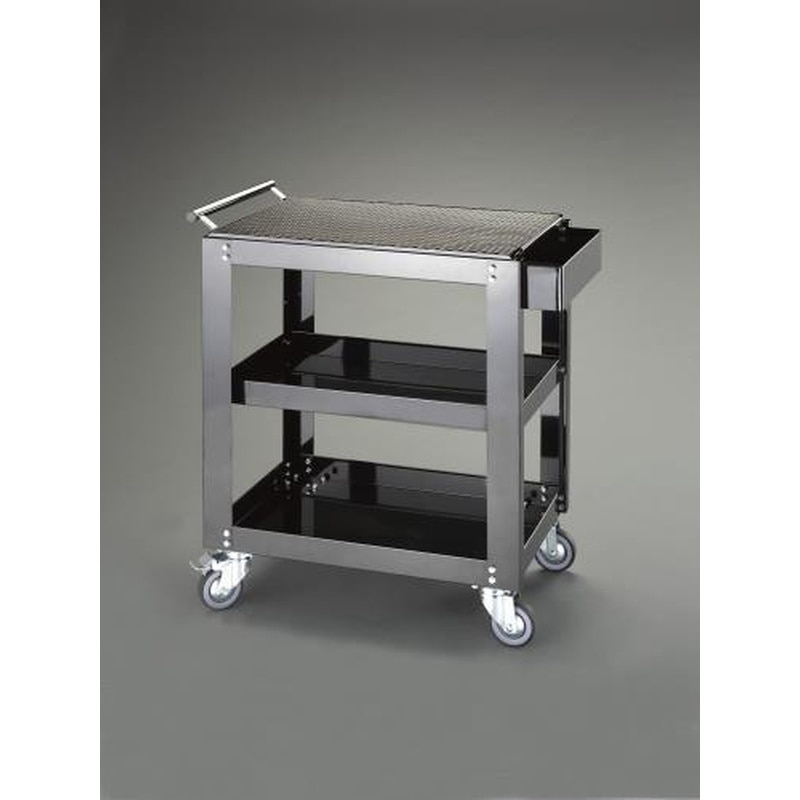 エスコ EA956BC-2 702x491x890mm/3段ツールワゴン 1個（ご注文単位1個）【直送品】