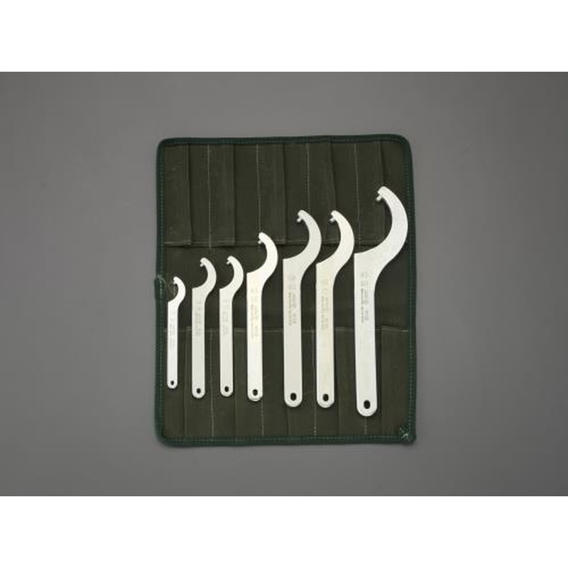 エスコ EA613XM 30-90mm/7本組フックレンチ(ピン型) 1個（ご注文単位1個）【直送品】