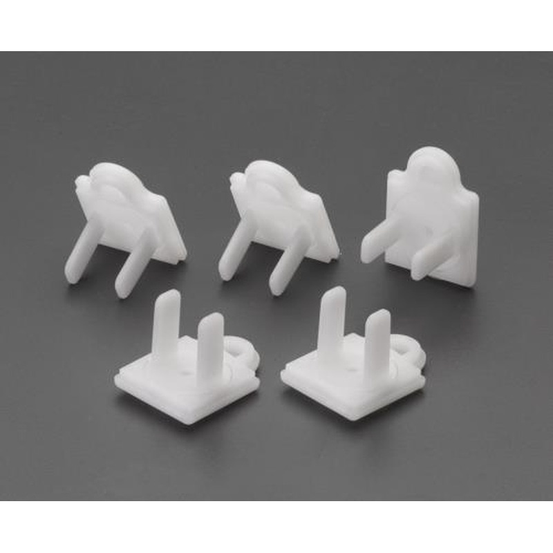 エスコ EA815HZ-40 安全キャップ/2P・3Pコンセント用(5個) 1個（ご注文単位1個）【直送品】