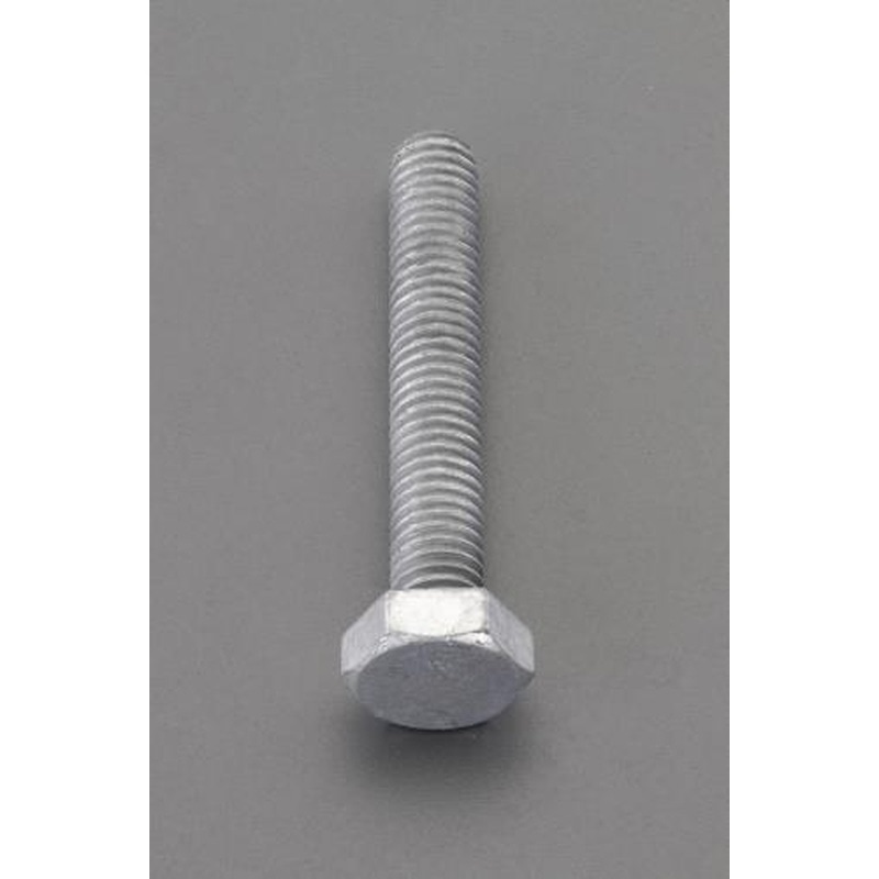 エスコ EA949LE-50 w3/8”x50mm六角全ねじボルト(どぶメッキ/4本 1個（ご注文単位1個）【直送品】