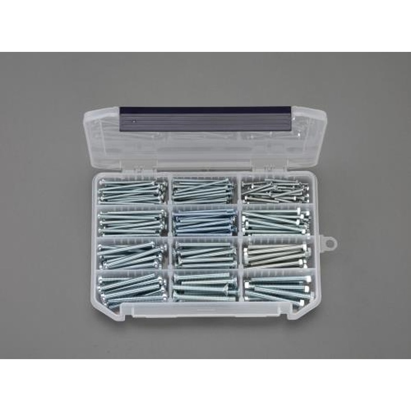 エスコ EA949AF-50 M3-M6小ねじ・六角頭ボルトセット(ユニクロ) 1個（ご注文単位1個）【直送品】