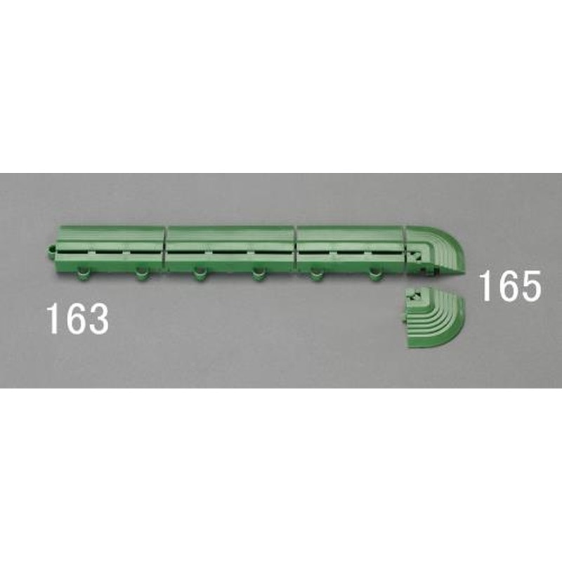 エスコ EA997RX-165 50x50mm角ふち(グリーン/1組) 1個（ご注文単位1個）【直送品】