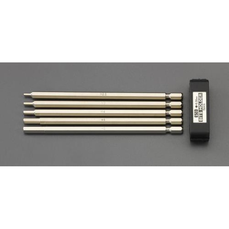 エスコ EA611BN 5本組/2.5-6mm［Hexagon]ドライバービット 1個（ご注文単位1個）【直送品】