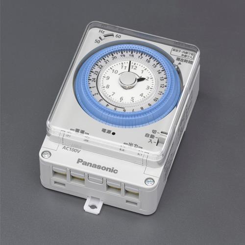 エスコ EA763A-13B AC100V/15A タイムスイッチ(24時間) 1個 （ご注文単位1個）【直送品】
