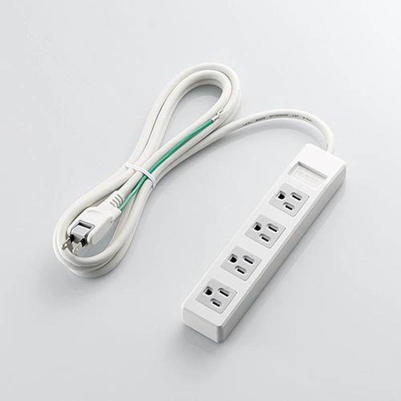 エスコ EA815GL-39F AC125V/15Ax2.5mタップ(4口) 1個（ご注文単位1個）【直送品】