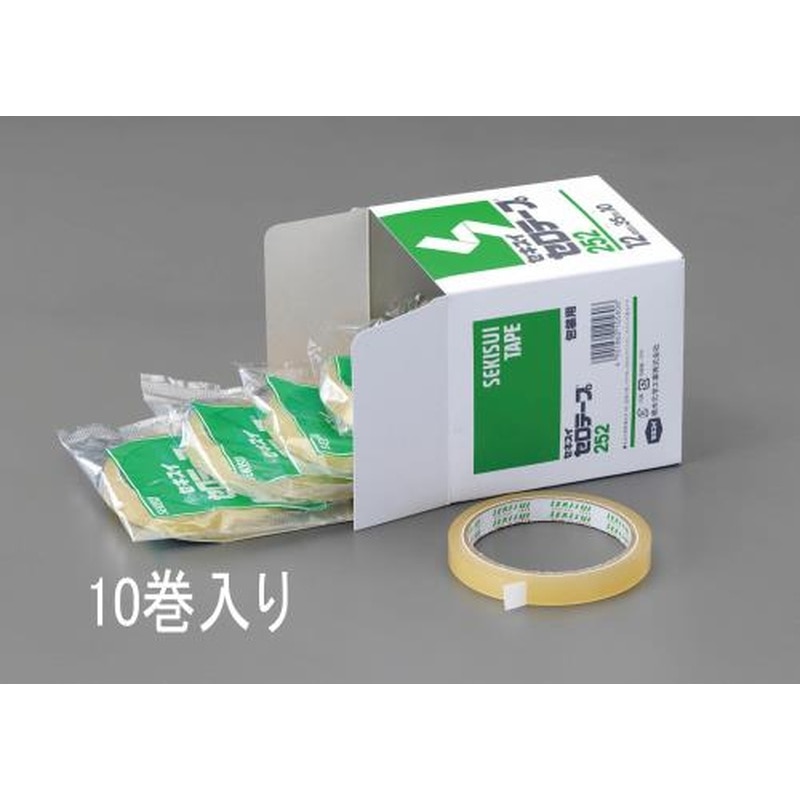エスコ EA765MB-15A 15mmx35mセロハンテープ(10巻) 1個(ご注文単位1個)【直送品】