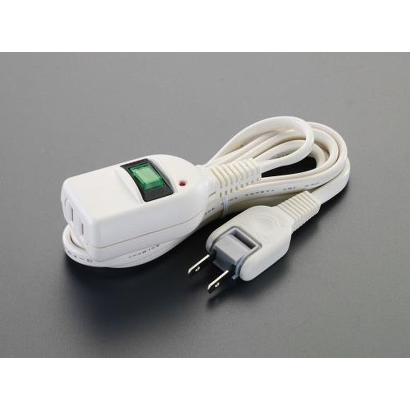 エスコ EA815GL-103A AC125V/15Ax3m延長コード(雷サージ・ブレーカー付) 1個（ご注文単位1個）【直送品】