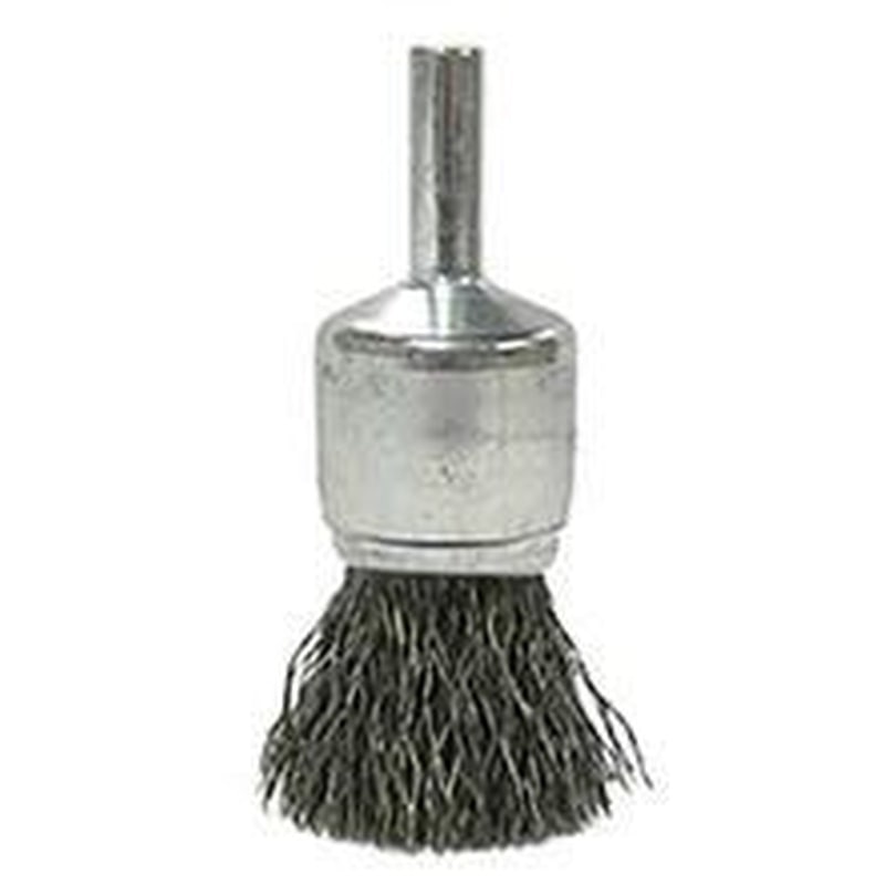 エスコ EA819BV-22A 19mm/6.35mm軸エンド型軸付ブラシ(ステンレス製 1個（ご注文単位1個）【直送品】