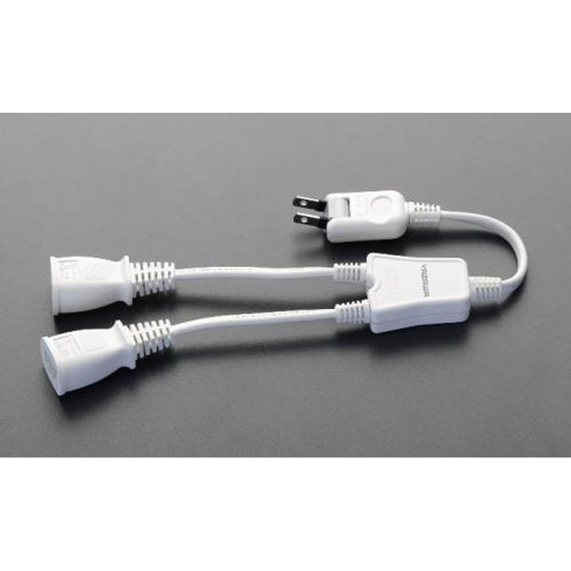 エスコ EA815HC-12A AC125V/15Ax0.2m分配コード(2口) 1個（ご注文単位1個）【直送品】
