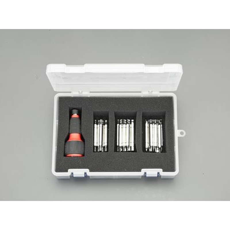 エスコ EA564AL-0A[＋-HexagonHexlobe]ドライバーセット(ラチェット式) 1個（ご注文単位1個）【直送品】