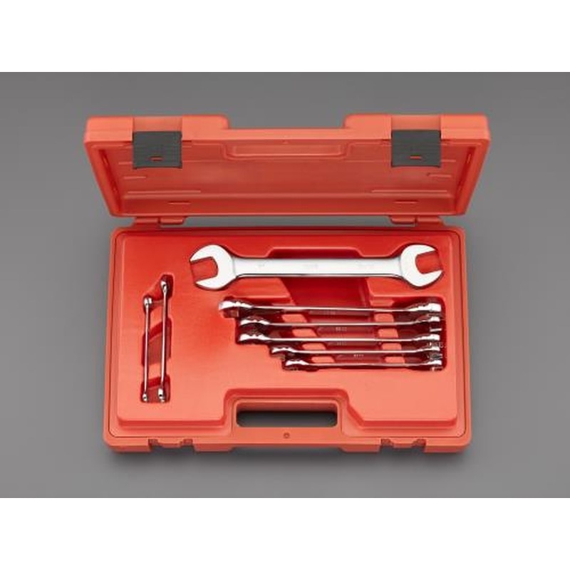 エスコ EA615LB-2 8本組/1/4”-1”両口スパナ 1個(ご注文単位1個)【直送品】