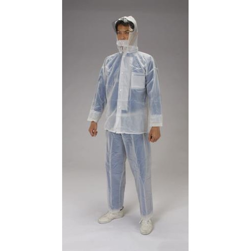 エスコ EA996XF-3A[LL]レインウェアー(クリアー) 1個（ご注文単位1個）【直送品】