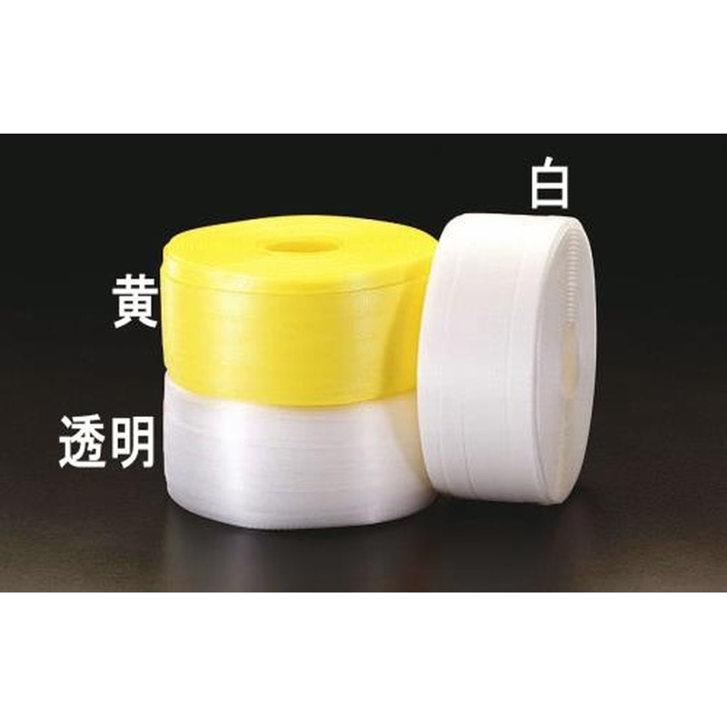 エスコ EA628PM-1A 15.5mmx100mPPバンド(手締め用/白) 1個（ご注文単位1個）【直送品】