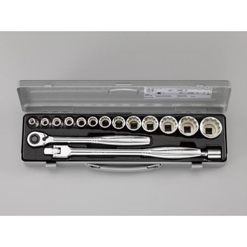 エスコ EA618K-7A 1/2”DRソケットレンチセット 1個（ご注文単位1個）【直送品】