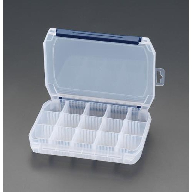 エスコ EA508KD-64 234x195x40mmパーツケース(両開き式) 1個（ご注文単位1個）【直送品】