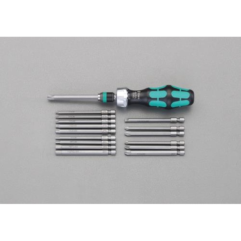 エスコ EA550BT-3[＋-PoziHexTorx]ドライバーセット(ラチェット式) 1個（ご注文単位1個）【直送品】