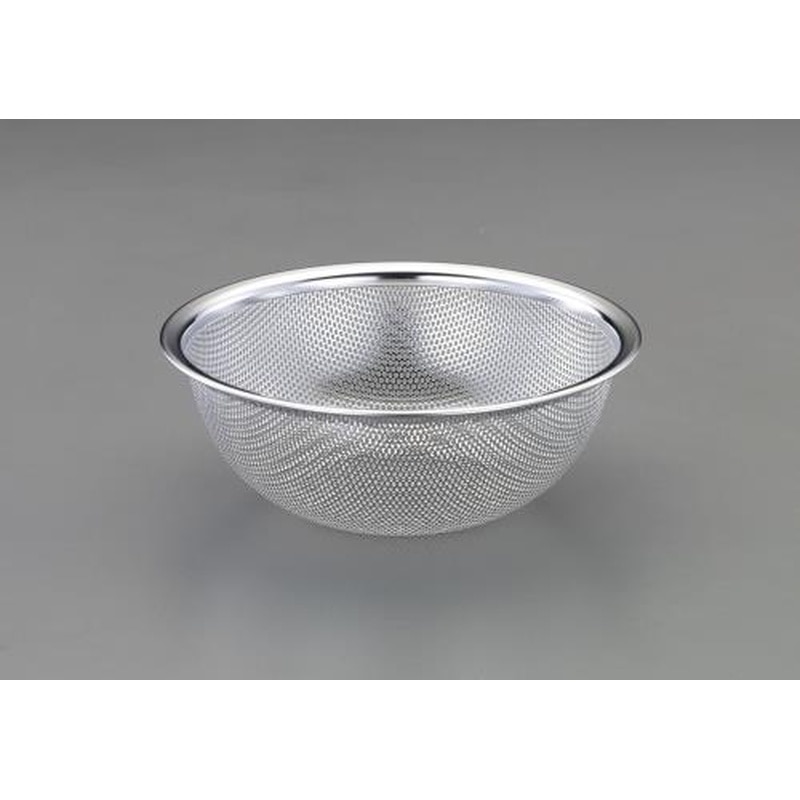 エスコ EA992CE-21 φ150x65mm洗浄ざる(パンチング・ステンレス製) 1個（ご注文単位1個）【直送品】