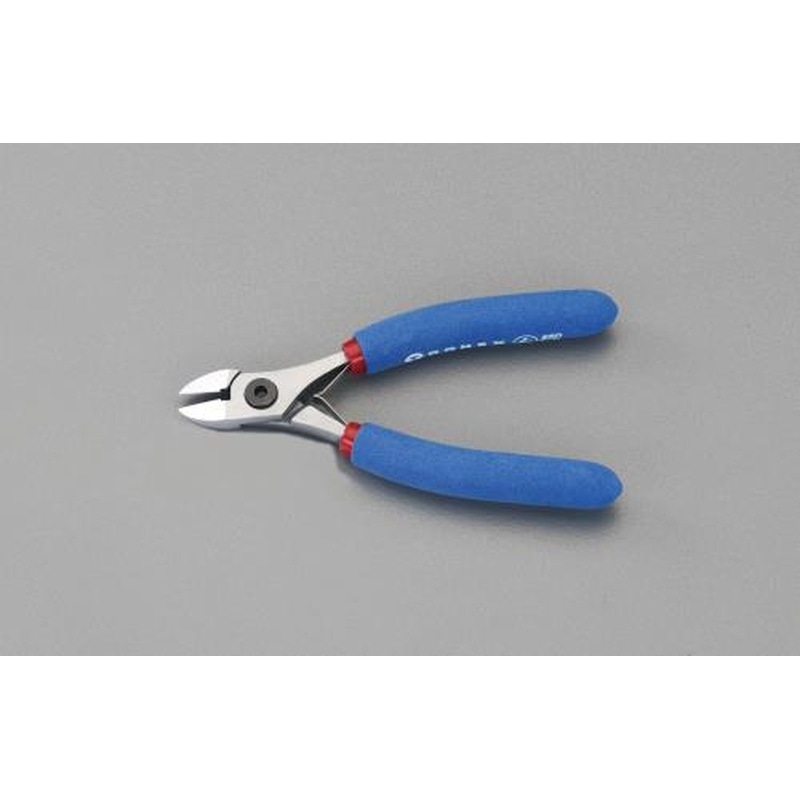 エスコ EA535TB-11 130mm精密用ニッパー(セミフラッシュ/ESD) 1個（ご注文単位1個）【直送品】