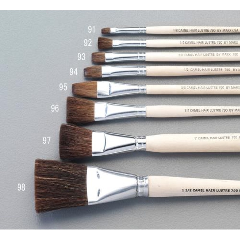 エスコ EA109MG-92 6.4mm平筆(ラクダ毛) 1個(ご注文単位1個)【直送品】