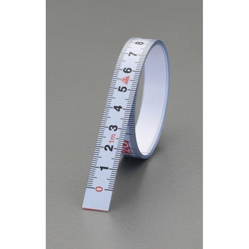 エスコ EA720YY-1 13mmx1.0m粘着付・目盛テープ(正目盛) 1個（ご注文単位1個）【直送品】