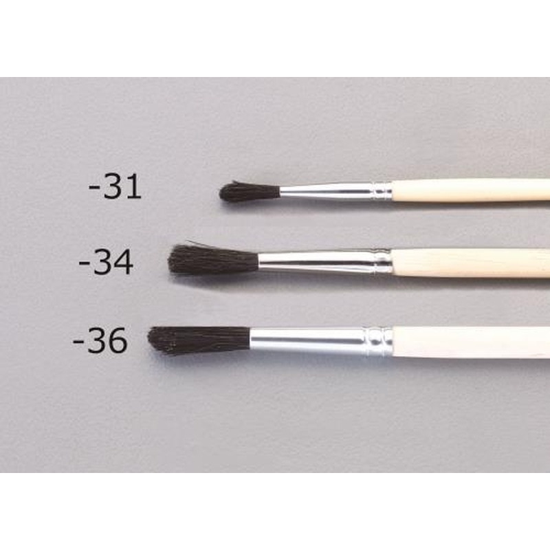 エスコ EA109MG-34 4号画筆(豚毛) 1個(ご注文単位1個)【直送品】