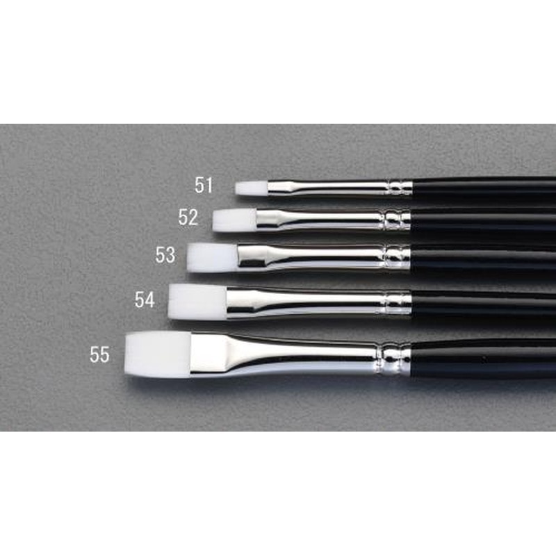 エスコ EA109MG-52 4号平筆(タクロン毛) 1個(ご注文単位1個)【直送品】