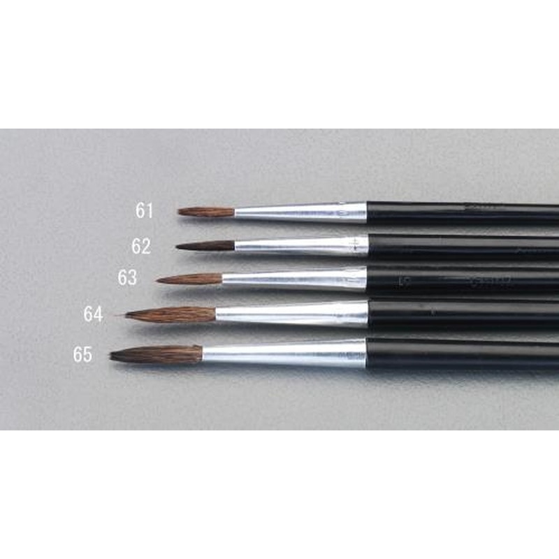 エスコ EA109MG-63 3号丸筆(ポニー毛) 1個(ご注文単位1個)【直送品】