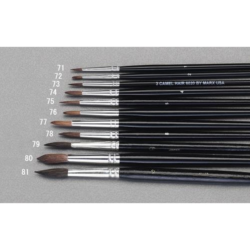 エスコ EA109MG-77 7号丸筆(ラクダ毛) 1個（ご注文単位1個）【直送品】