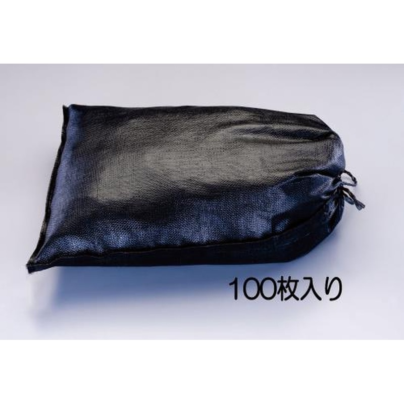 エスコ EA997Z-17B 480x620mm土のう袋(耐候性・黒/100枚) 1個（ご注文単位1個）【直送品】