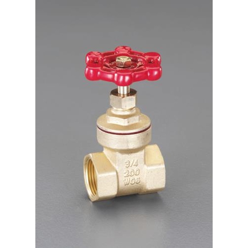 エスコ EA470DL-4 NPT1/2”ゲートバルブ(真鍮製) 1個（ご注文単位1個）【直送品】