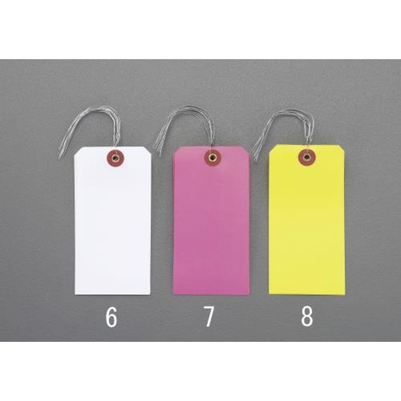 エスコ EA475HZ-7 120x60mm針金付防水荷札(ピンク/5枚) 1個（ご注文単位1個）【直送品】