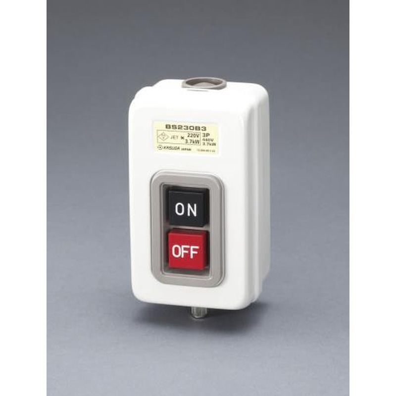 エスコ EA940DF-67 15A/3P三相押しボタン開閉器(鉄製) 1個（ご注文単位1個）【直送品】