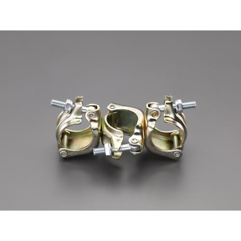 エスコ EA948TA-9 φ48.6mm三連クランプ(直交) 1個（ご注文単位1個）【直送品】