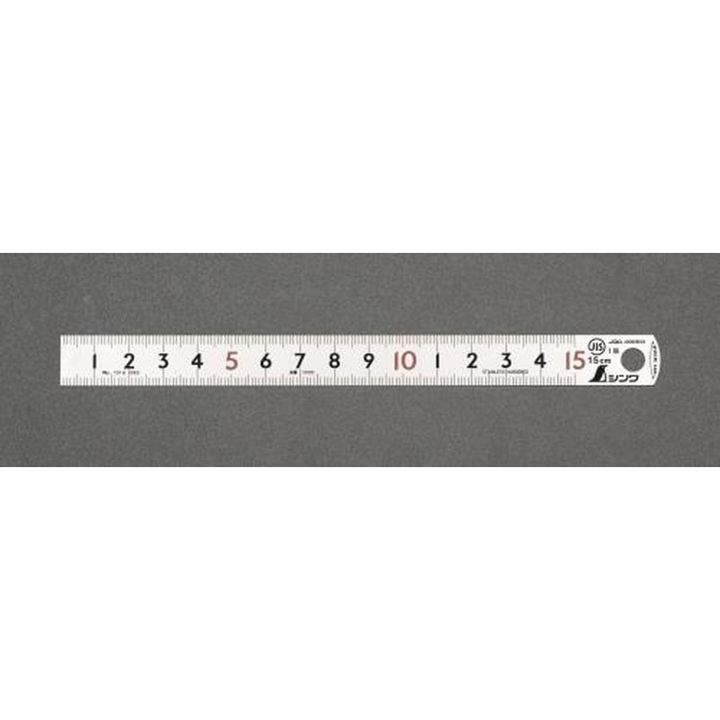エスコ EA720YD-215 150mmシルバー直尺(ピックアップスケール) 1個（ご注文単位1個）【直送品】