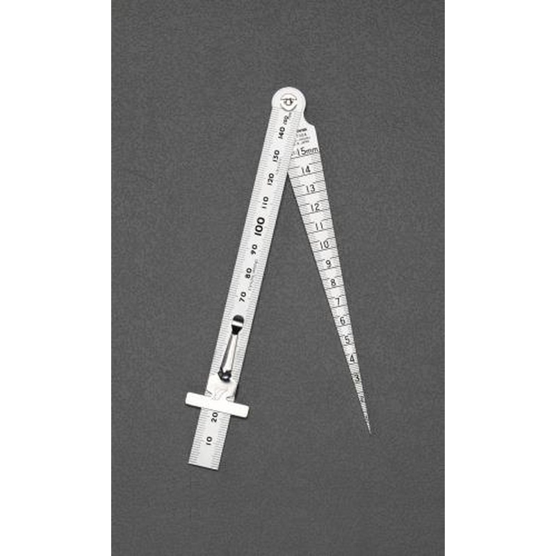 エスコ EA725SG-115 1-15mm［直尺付]テーパーゲージ 1個（ご注文単位1個）【直送品】