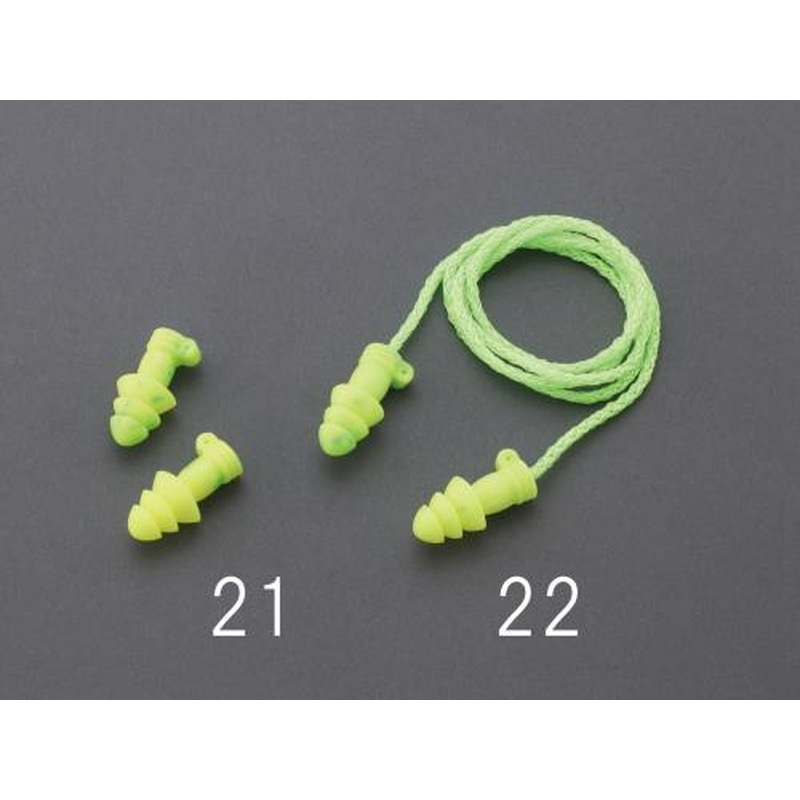 エスコ EA800VM-22 耳栓(コード付) 1個(ご注文単位1個)【直送品】