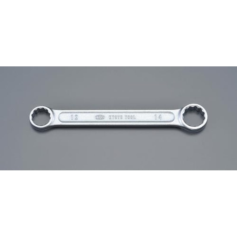 エスコ EA616DB-5 17x19mm両口めがねレンチ(ショート・ストレート) 1個（ご注文単位1個）【直送品】