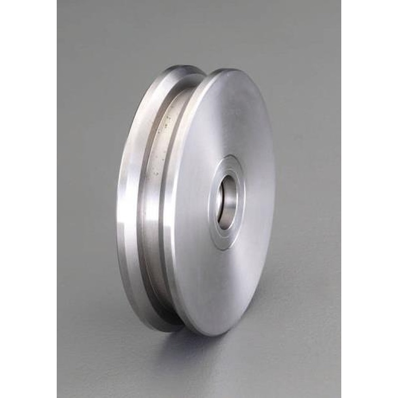 エスコ EA986VK-310 110mm戸車車輪(V型・重量用・ステンレス製) 1個（ご注文単位1個）【直送品】