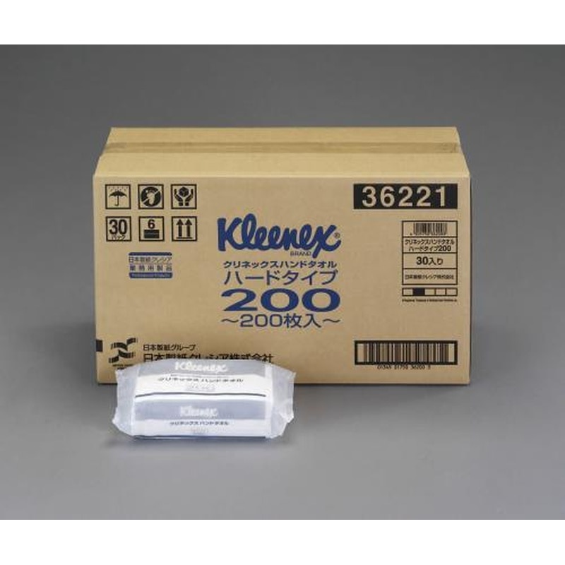 エスコ EA929AX-2B 210x225mmハンドタオル(200枚/30パック) 1個（ご注文単位1個）【直送品】