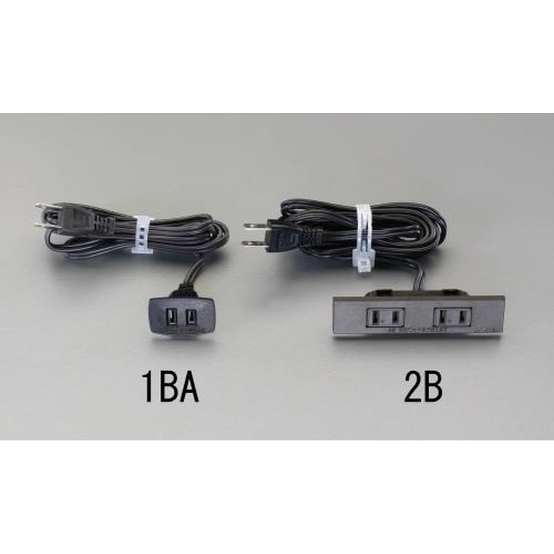エスコ EA815HP-2B AC125V/15Ax2.0mコンセント(埋め込み/茶) 1個(ご注文単位1個)【直送品】
