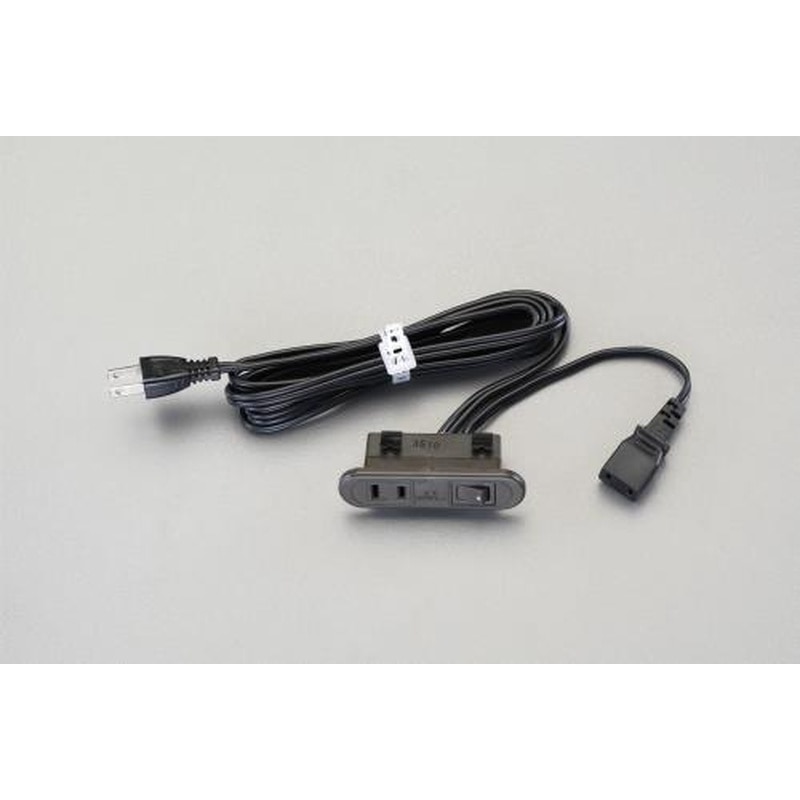 エスコ EA815HS-1 AC125V/15Ax2mコンセント(埋め込み・スイッチ付/茶) 1個(ご注文単位1個)【直送品】