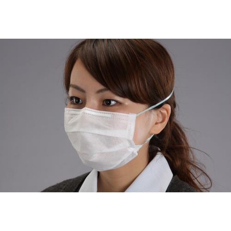 エスコ EA800MF-54 マスク(クリーンルーム用/オーバーヘッド/50枚) 1個（ご注文単位1個）【直送品】