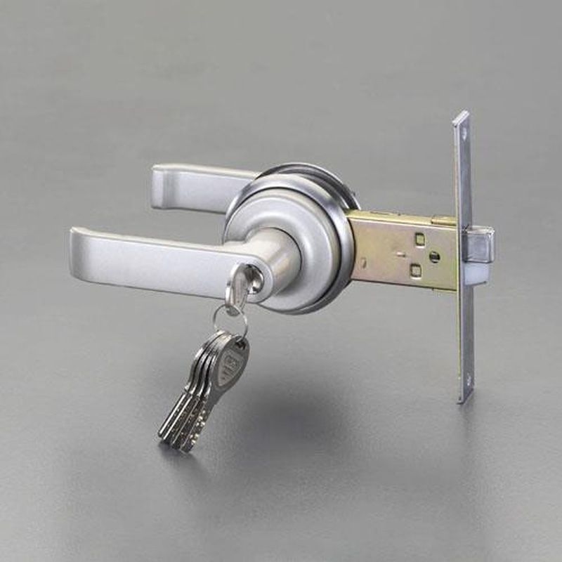 エスコ EA951KB-25 25-40mm/100mmレバーハンドル玄関錠(取替用) 1個(ご注文単位1個)【直送品】