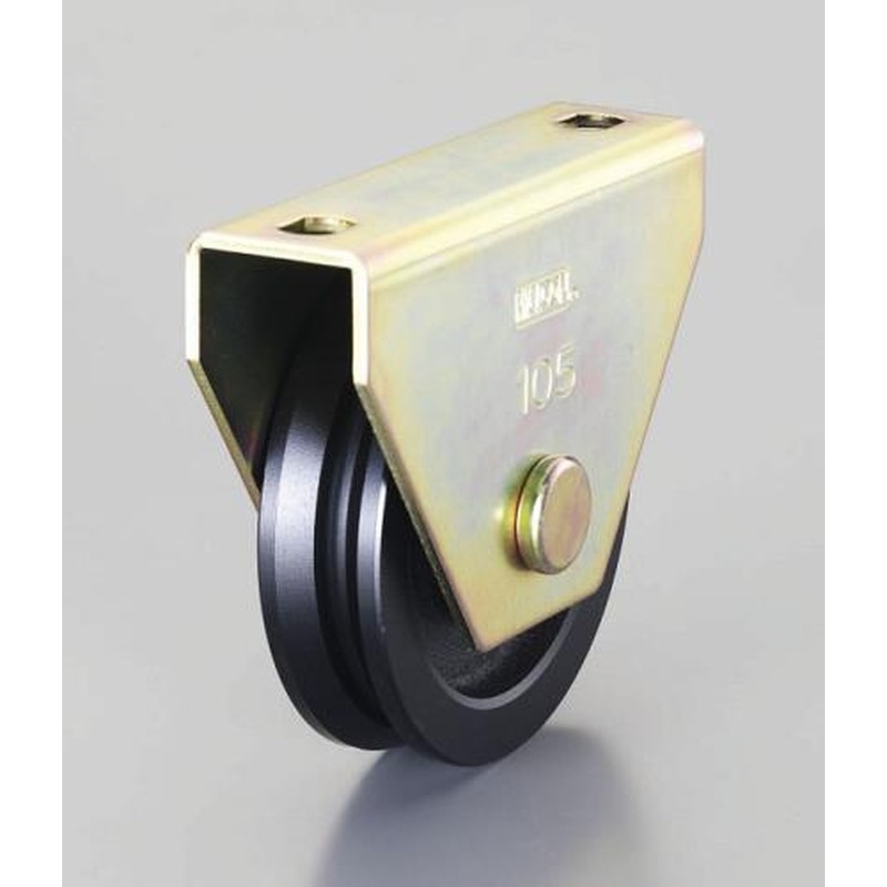 エスコ EA986VE-60 60mm/250kg戸車(V型・重量用) 1個（ご注文単位1個）【直送品】