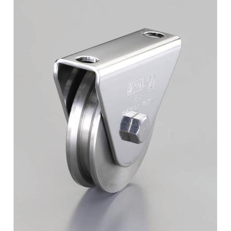 エスコ EA986VK-50 50mm/400kg戸車[V型・重量用・ステンレス製) 1個(ご注文単位1個)【直送品】