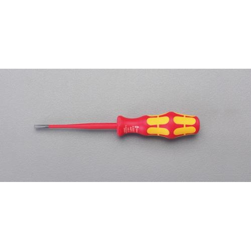 エスコ EA560WG-22 4.0x0.8mm/100mm［-]ドライバー(絶縁・先細) 1個（ご注文単位1個）【直送品】
